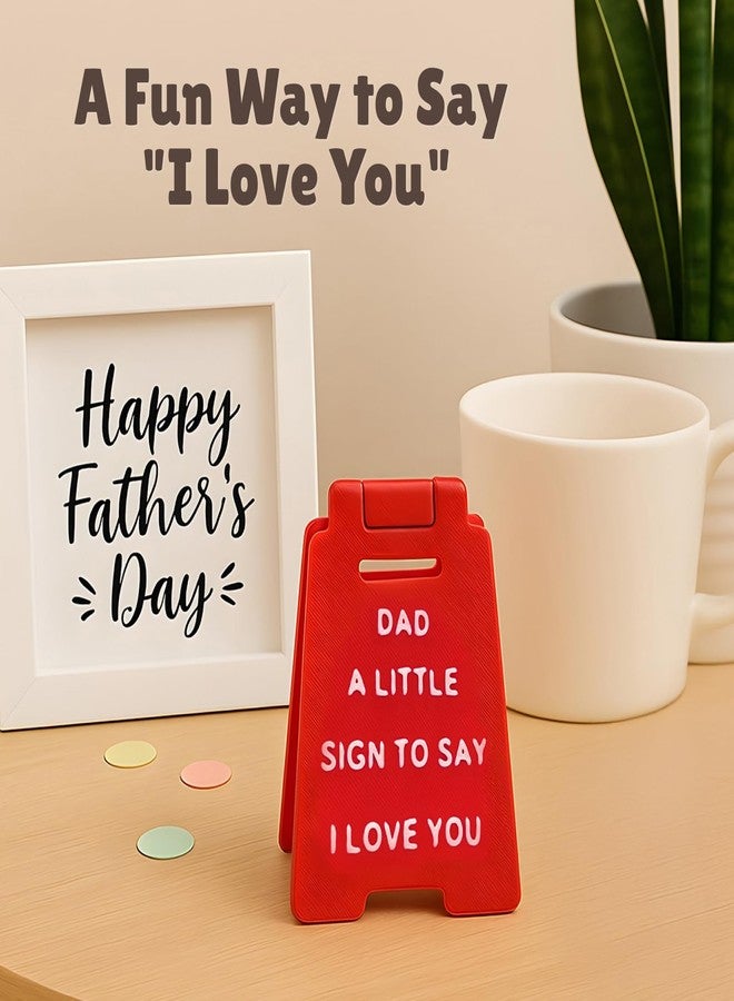 Fun-Plus I Love You Dad Mini Sign - Thoughtful Gift from Daughter, Son or Kids - Sentimental Desk Decor with Card & Envelope - Birthday, Christmas or Everyday Appreciation Gift for Dad - Image 4